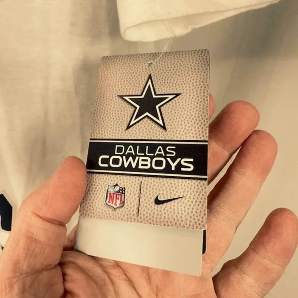NEW Nike Dri-FIT NFL Property Of Dallas Cowboys Crew Neck T-Shirt White Mens S - Picture 8 of 8